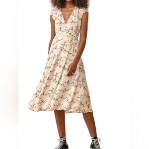 Reformation Carina Midi Wrap Dress In Emmaline